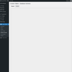 Page screenshot: Custom Tables → Database Schema