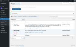 Page screenshot: Plugins &lsaquo; Test site &mdash; WordPress