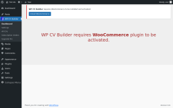 Page screenshot: WP CV Builder