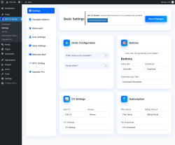 Page screenshot: WP CV Builder &rarr; Settings