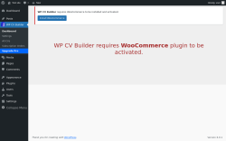 Page screenshot: WP CV Builder
