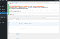 Page screenshot: Plugins &lsaquo; Test site &mdash; WordPress