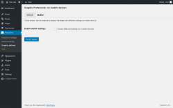 Page screenshot: Reactions → Graphic settings → Mobile