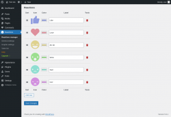 Page screenshot: Reactions