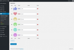 Page screenshot: Reactions