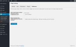Page screenshot: Reactions → General settings → Preferences