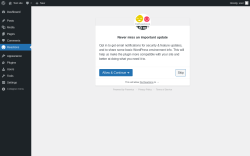 Page screenshot: Reactions ‹ Test site — WordPress
