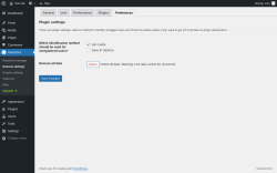 Page screenshot: Reactions → General settings → Preferences