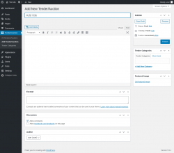 Page screenshot: Tender/Auction → Add Tender/Auction