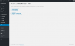 Page screenshot: Autolinks → Help