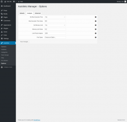 Page screenshot: Autolinks → Options → Analysis