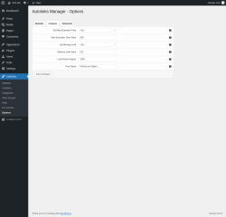 Page screenshot: Autolinks → Options → Analysis