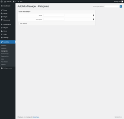 Page screenshot: Autolinks → Categories