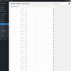 Page screenshot: Autolinks → Term Groups