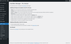 Page screenshot: Autolinks → Pro Version