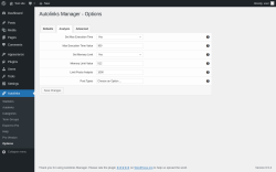 Page screenshot: Autolinks → Options → Analysis