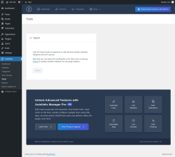 Page screenshot: Autolinks → Tools