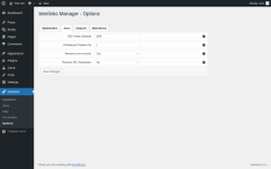 Page screenshot: Interlinks → Options → Juice