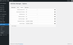 Page screenshot: Interlinks → Options → Analysis