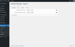 Page screenshot: Interlinks → Options → Meta Boxes