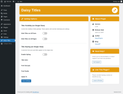 Page screenshot: Daisy Titles