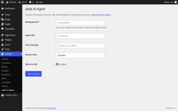 Page screenshot: Settings &rarr; daita AI Agent