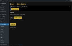 Page screenshot: Dam Spam &rarr; Logs