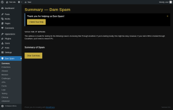 Page screenshot: Dam Spam