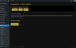 Page screenshot: Dam Spam