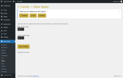 Page screenshot: Dam Spam &rarr; Cache