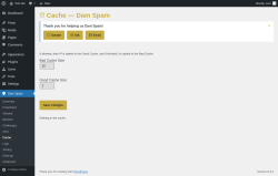 Page screenshot: Dam Spam &rarr; Cache