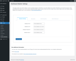Page screenshot: Settings &rarr; DashboardBuilder