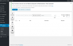 Page screenshot: Tables by Supsystic → Tables