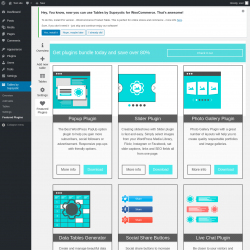 Page screenshot: Tables by Supsystic → Featured Plugins