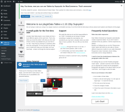 Page screenshot: Tables by Supsystic