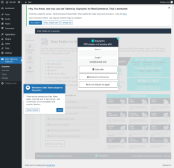 Page screenshot: Data Tables by Supsystic → Overview