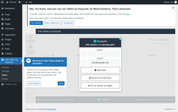 Page screenshot: Data Tables by Supsystic → Tables