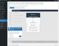 Page screenshot: Data Tables by Supsystic → Settings