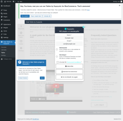 Page screenshot: Data Tables by Supsystic
