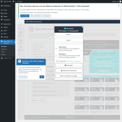 Page screenshot: Data Tables by Supsystic → Overview
