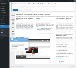 Page screenshot: Tables by Supsystic