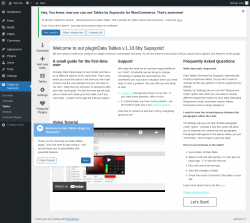 Page screenshot: Tables by Supsystic