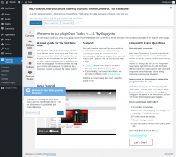 Page screenshot: Tables by Supsystic