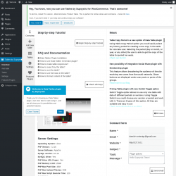 Page screenshot: Tables by Supsystic → Overview
