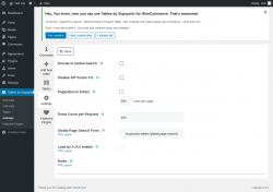 Page screenshot: Tables by Supsystic → Settings