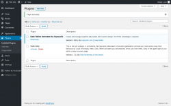 Page screenshot: Plugins ‹ Test site — WordPress
