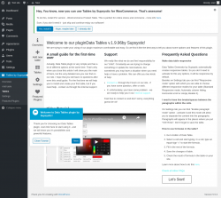 Page screenshot: Tables by Supsystic