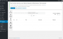Page screenshot: Tables by Supsystic → Tables