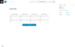 Page screenshot: Tables → Add New Table