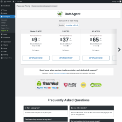 Page screenshot: DataAgent → Upgrade  ➤